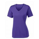APPEARS NEW - Sport-Tek Ladies Purple V-Neck T-Shirt (Size XL)