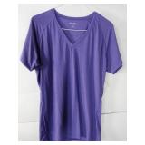 APPEARS NEW - Sport-Tek Ladies Purple V-Neck T-Shirt (Size XL)