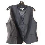 APPEARS NEW - Edwards Signature Black Formal Vest (Size Medium)