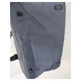 Navy Blue Canvas Duffle Bag with Shoulder Strap