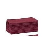 MAGNA PLUS Burgundy Bleach & Chemical Resistant Towel Set of 6  - Retail: $60