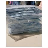 APPEARS NEW - Thomaston Mills No Iron Percale Fitted Sheets (54x80x9) Set of 6   - Retail: $85