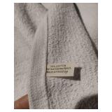 APPEARS NEW - Pakistani Cotton Bar Towels with Green Stripe (Set of 12)