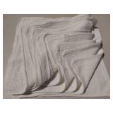 100% Cotton White Bath Towels Set of 10
