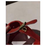 APPEARS NEW - Red and Hunter Green Hat Set