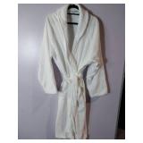 APPEARS NEW - American Dawn White Plush Bathrobe
