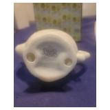 Precious Moments White Porcelain tea pot Figurine in box