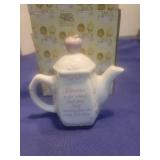 Precious Moments September Tea Pot in box
