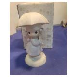 1987 Precious Moments April Figurine in box