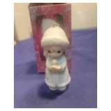 Precious Moments White Porcelain Christmas Ornament