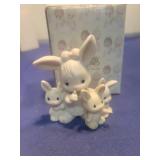 1988 Precious Moments White Bunny Figurine