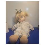 Precious Moments Cloth Doll in White Dress