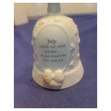 Precious Moments July Birthday Bell