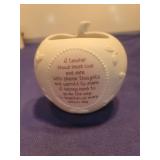 Precious Moments Teacher Apple Plaque