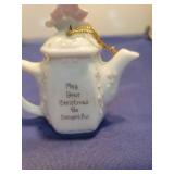 Precious Moments Christmas Teapot Ornament