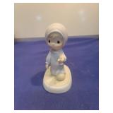 Precious Moments Porcelain Figurine Boy with Candle
