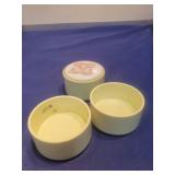 Precious Moments Small Trinket Box with 3 Extra Bases