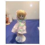 Madame Alexander-Style Doll in Pink Floral Dress