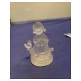 Goebel Crystal Child with Bird Figurine