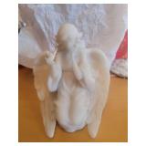 Seraphim Classics Kneeling Angel with Dove Figurine #71461