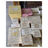 65 empty boxes Precious Moments Enesco Figurine Collection Lot