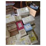 65 empty boxes Precious Moments Enesco Figurine Collection Lot