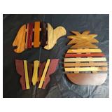 Wooden Trivet Set from Costs Rica