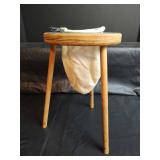 Wooden Coffee Filter Stand with Green Surface from Costa Rica