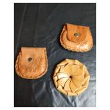 Costa Rica Leather Coin Purses Set