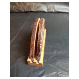 Hand Carved Wooden Plate and Fan Letter Holder Set from Chile and More