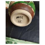 Mexican Chihuahua Pottery and Handpainted Tile Set