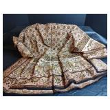 Traditional Indian Kalamkari Cotton Textile, 52x52, Made in India