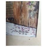 Jorge Disdier Original Watercolor - Costa Rican House Scene 1991, 9.5x11.5