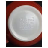 Pyrex Autumn Wheat Orange Mixing Bowls