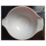 Pyrex Autumn Wheat Orange Mixing Bowls