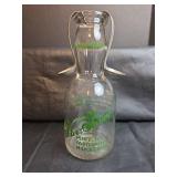 Silver Springs Creamery Milk Bottle & 2 Cream Spoons