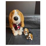Pioneer Woman Beagle Cookie Jar, Salt and Pepper Shakers- No Chips