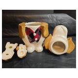 Pioneer Woman Beagle Cookie Jar, Salt and Pepper Shakers- No Chips