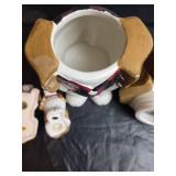 Pioneer Woman Beagle Cookie Jar, Salt and Pepper Shakers- No Chips