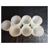 Hobnail Milk Glass Pitcher and Tumbler Set