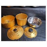 Stainless Steel Nesting Mixing Bowl Set and Bread N Cake Bake Pan