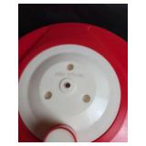 Red and White Salad Spinner Set with Kitchen Tools
