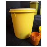 Tupperware Yellow and Orange Kitchen Set