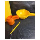 Tupperware Yellow and Orange Kitchen Set