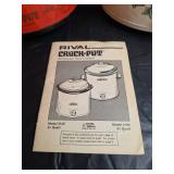 Rival Crock-Pots with Manual