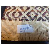 11 - Traditional Bamboo Woven Place Mats and 6 -  Geometric Pattern Placemats