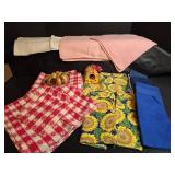 Mixed Linen Napkin Collection with Wooden Rings