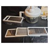 Quick Chopper Food Processor with Recipe Book and Box Grater