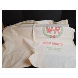 Wall-Rogalsky Milling Co. Wheat Shorts Feed Sack made into Tablecloth