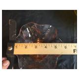 Depression Glass Collection - Amber Compote and Pink Dishes